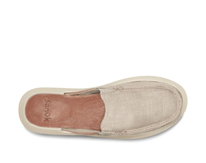 Sanuk You Got My Back Hemp Slipper Women's Shoes Beige | Canada 173CTV